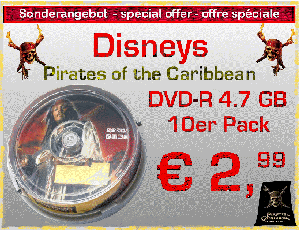 Pirates of the Caribbean DVD-R