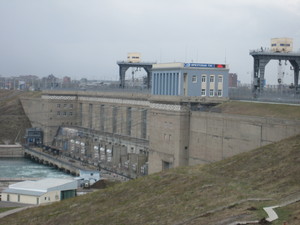 Irkutsk water power plant