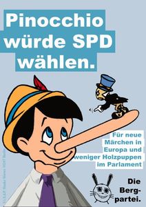 Wahlplakat Bergpartei