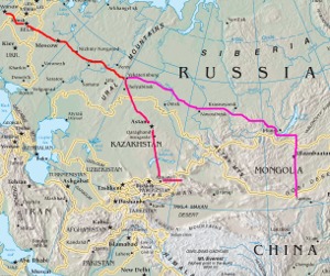 Comparison of routes on map
