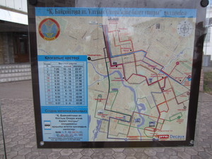 Astana Bus map
